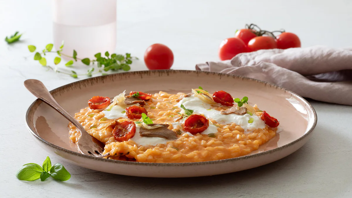 risotto-al-pomodoro-stracciatella-bottarga