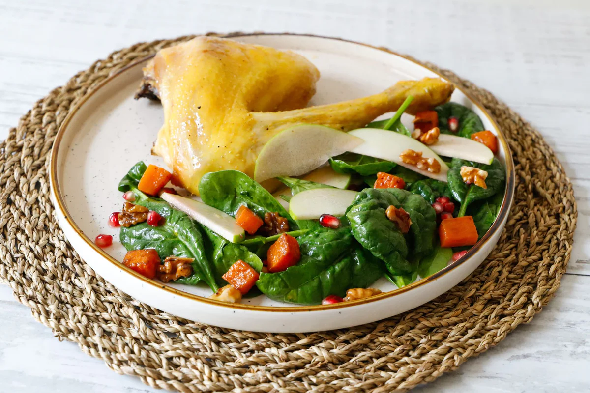 cappone-arrosto-insalata-autunnale