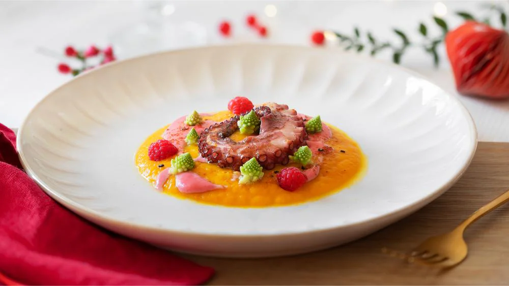 polpo-grigliato-crema-di-zucca