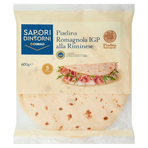 SAPORI & DINTORNI CONAD Piadina Romagnola IGP alla Riminese 5 x 120 g-image