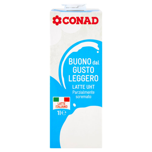 CONAD Buono dal Gusto Leggero Latte UHT Parzialmente Scremato 1 l-image