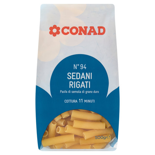 CONAD Pasta di Semola di Grano Duro N° 94 Sedani Rigati 500 g-image