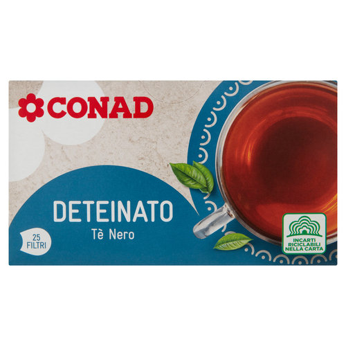 CONAD Deteinato Tè Nero 25 filtri da 1,5 g-image