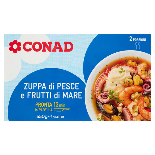 CONAD Zuppa di Pesce e Frutti di Mare Surgelata 550 g-image