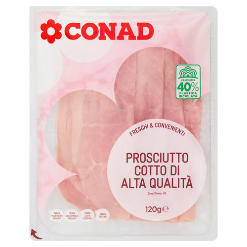 CONAD Freschi & Convenienti Prosciutto Cotto Alta Qualità 120 g-image