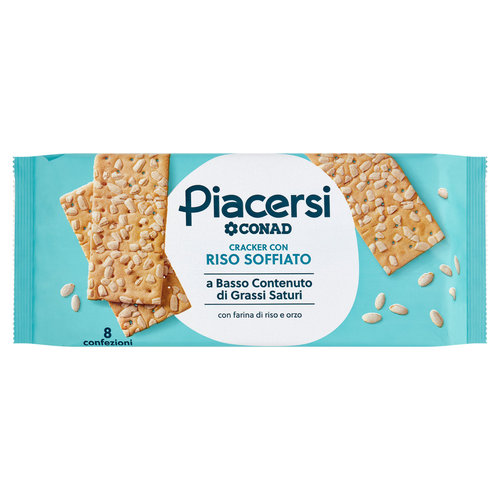 PIACERSI CONAD Cracker con Riso Soffiato 8 x 37,5 g-image