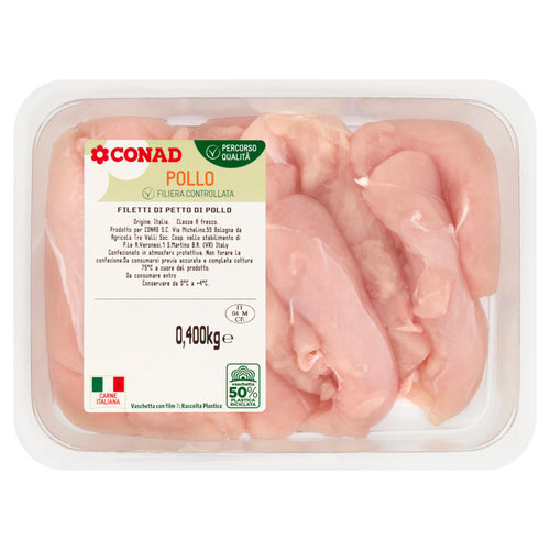 CONAD Percorso Qualità Filetti di Petto di Pollo 0,400 kg-image