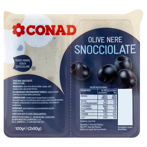 CONAD Olive Nere Snocciolate 2 x 50 g-image