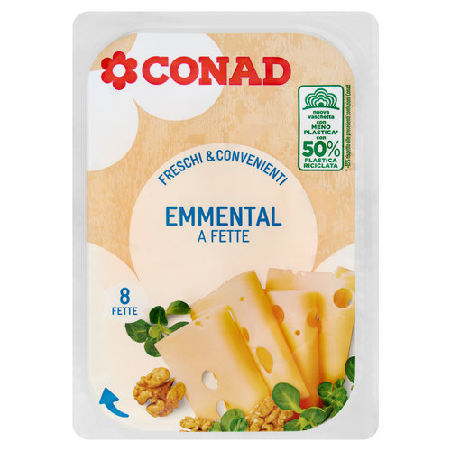 CONAD Freschi & Convenienti Emmental a Fette 8 Fette 150 g-image