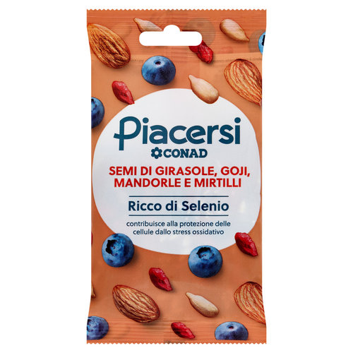 PIACERSI CONAD Semi di Girasole, Goji, Mandorle e Mirtilli 40 g-image