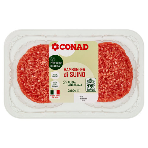 CONAD Percorso Qualità Hamburger di Suino 2 x 80 g-image