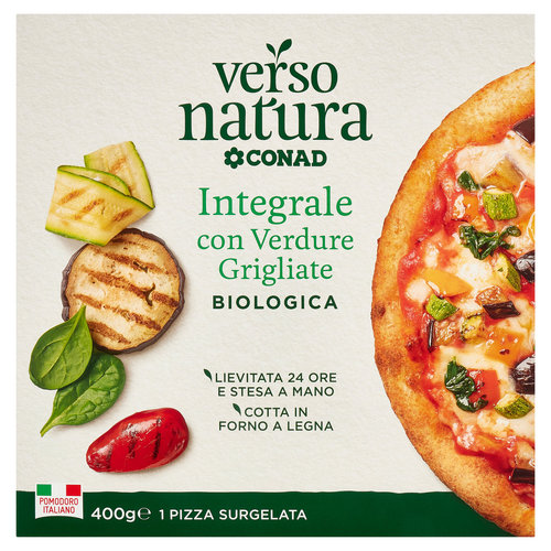 CONAD VERSO NATURA Integrale con Verdure Grigliate Biologica 1 Pizza Surgelata 400 g-image
