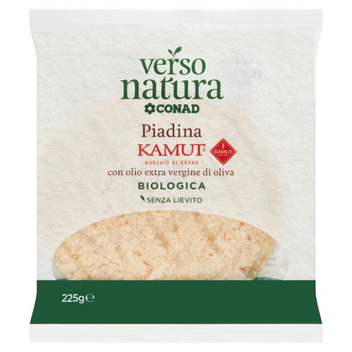 CONAD VERSO NATURA Piadina Kamut con olio extra vergine di oliva Biologica 3 x 75 g-image
