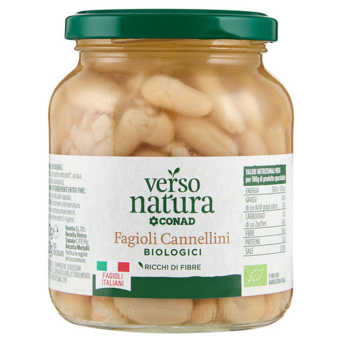 CONAD VERSO NATURA Fagioli Cannellini Biologici 340 g-image