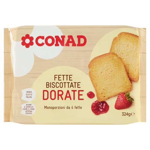 CONAD Fette Biscottate Dorate 324 g-image