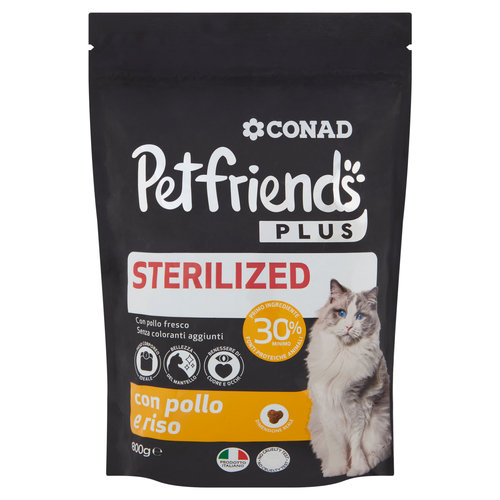 CONAD Petfriends Plus Sterilized con pollo e riso 800 g-image