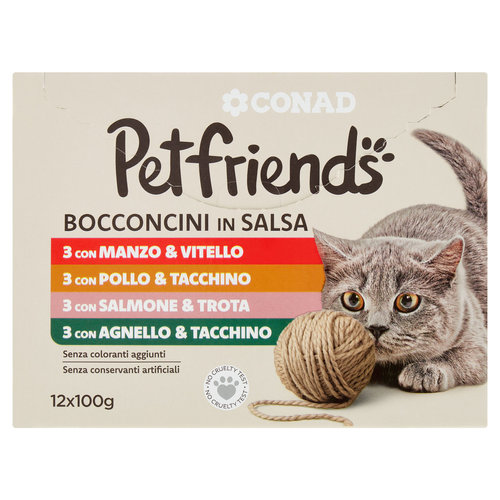 CONAD Petfriends Bocconcini in Salsa 12 x 100 g-image