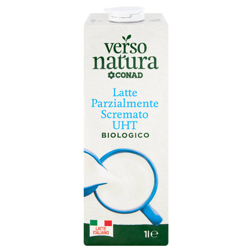 CONAD VERSO NATURA Latte Parzialmente Scremato UHT Biologico 1 l-image