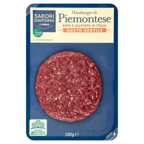 SAPORI & DINTORNI CONAD Percorso Qualità Hamburger di Piemontese Gusto Gentile 180 g-image