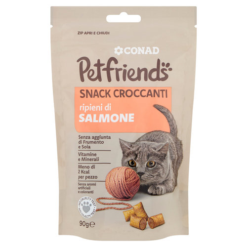 CONAD Petfriends Snack Croccanti ripieni di Salmone 90 g-image