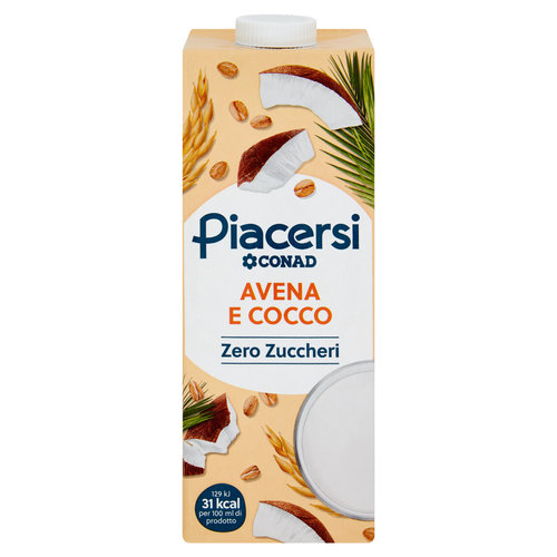 PIACERSI CONAD Avena e Cocco Zero Zuccheri 1 l-image