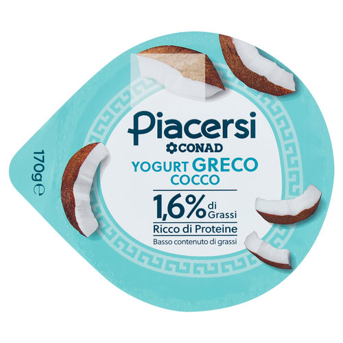 PIACERSI CONAD Yogurt Greco Cocco 1,6% di Grassi 170 g-image