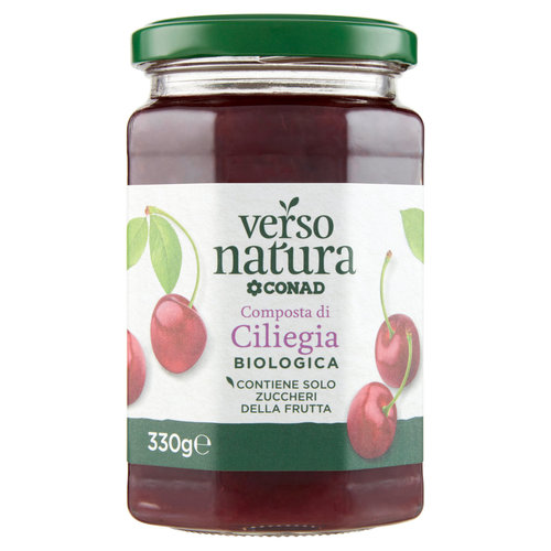 CONAD VERSO NATURA Composta di Ciliegia Biologica 330 g-image
