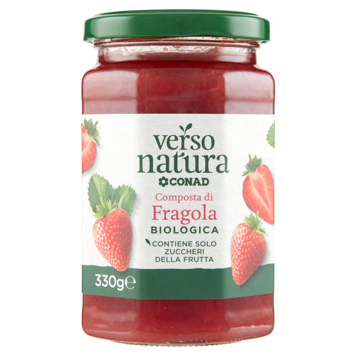 CONAD VERSO NATURA Composta di Fragola Biologica 330 g-image